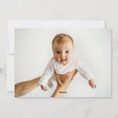 初めてのクリスマスナチュラルトナカイ繊細な1枚 シーズンカード (裏面)