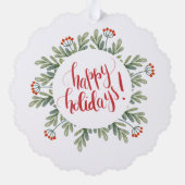 初めてのクリスマスナニーグランドダフォトベリー オーナメントカード (裏面)