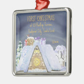 初めてのクリスマスニューアドレスサンタオンザルーフ メタルオーナメント (左)