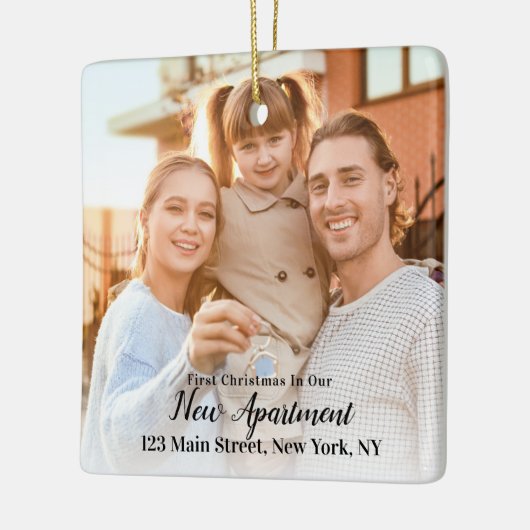 初めてのクリスマスニューアパートメントアドレス2写真 セラミックオーナメント (左)