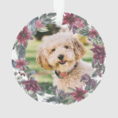 初めてのクリスマスニューペットドッグキャットフォトフローラ オーナメント (裏面)