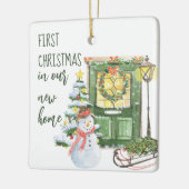 初めてのクリスマスニューホームフェスティバルフロントドア セラミックオーナメント (左)