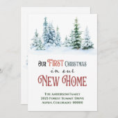 初めてのクリスマスニューホームフォーザホリデーズムービング 招待状 (正面/裏面)