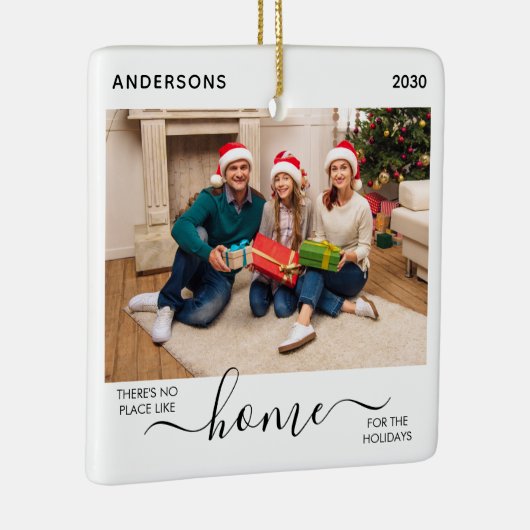 初めてのクリスマスニューホームホリデーズファミリー2写真 セラミックオーナメント (右)