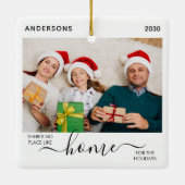 初めてのクリスマスニューホームホリデーズファミリー2写真 セラミックオーナメント (裏面)