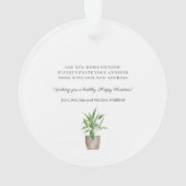 初めてのクリスマスニューホームレッドドアシックホリデーズ オーナメント (裏面)