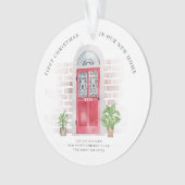 初めてのクリスマスニューホームレッドドアシックホリデーズ オーナメント (正面)