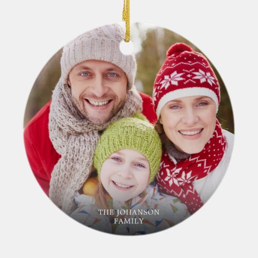 初めてのクリスマスニューホーム2フォトライト金ゴールド セラミックオーナメント (裏面)