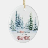 初めてのクリスマスニューホーム セラミックオーナメント (右)