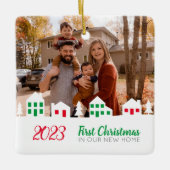 初めてのクリスマスニューホーム セラミックオーナメント (正面)