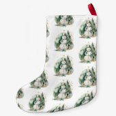 初めてのクリスマスノベルティグリーンサンタ スモールクリスマスストッキング (裏面)