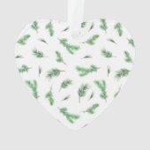 初めてのクリスマスハートカップル写真 オーナメント (裏面)