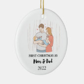 初めてのクリスマスバルク組織 セラミックオーナメント (右)