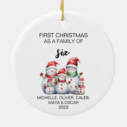 初めてのクリスマスバードファミリー セラミックオーナメント (裏面)