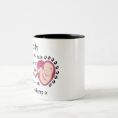 初めてのクリスマスパパがバンプから妊娠を期待 ツートーンマグカップ (中央)