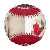 初めてのクリスマスパーソナライズされたの一種の写真 野球ボール (正面)
