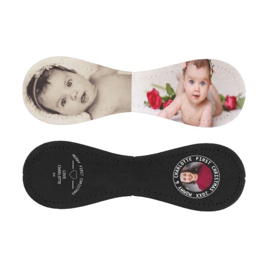 初めてのクリスマスパーソナライズされたの一種の写真 野球ボール (パネル)