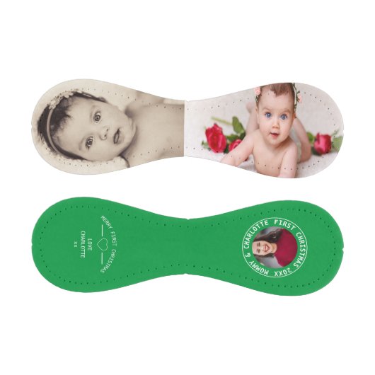 初めてのクリスマスパーソナライズされたの一種の写真 野球ボール (パネル)