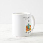 初めてのクリスマスパーソナライズされたトナカイ コーヒーマグカップ (正面右)