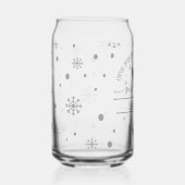 初めてのクリスマスパーソナライズされた夫妻 ガラス缶 (正面)