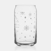 初めてのクリスマスパーソナライズされた夫妻 ガラス缶 (裏面)