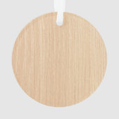 初めてのクリスマスパーソナライズされた素朴 オーナメント (裏面)