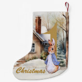 初めてのクリスマスピータースノーイランドスケープ スモールクリスマスストッキング (裏面)