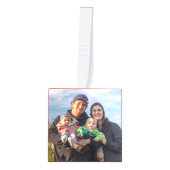 初めてのクリスマスファミリーオーナメント キューブオーナメント (正面)