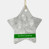 初めてのクリスマスフォトオーナメント セラミックオーナメント (右)