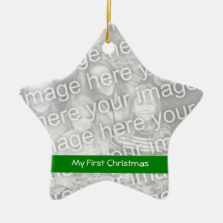 初めてのクリスマスフォトオーナメント セラミックオーナメント