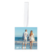 初めてのクリスマスフォトキューブ6写真 キューブオーナメント (正面)