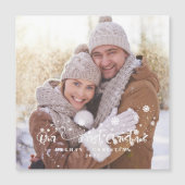 初めてのクリスマスフォトホリデーマグネット (正面)