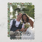 初めてのクリスマスフォト夫人 (正面/裏面)