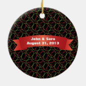 初めてのクリスマスフォト夫人 セラミックオーナメント (裏面)