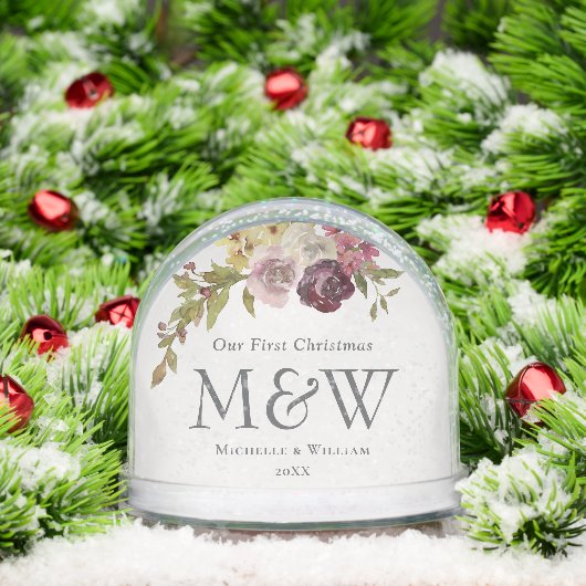 初めてのクリスマスフローラモノグラム写真 (クリスマス)