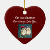 初めてのクリスマスフールズセラミックオーナメント セラミックオーナメント (裏面)