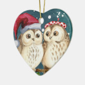 初めてのクリスマスフールズセラミックオーナメント セラミックオーナメント (左)