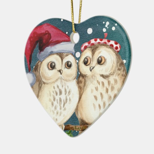 初めてのクリスマスフールズセラミックオーナメント セラミックオーナメント (左)