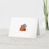 初めてのクリスマスベビーのパーソナライズ名Santa シーズンカード (裏面)