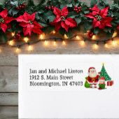 初めてのクリスマスベビーのパーソナライズ差出人住所 ラベル