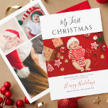 初めてのクリスマスベビーフォトコラージュ シーズンカード<br><div class="desc">私たち祝のベビーの初めてのクリスマスと小さな初めてのクリスマスの喜びパーソナライズされたコラージュ挨拶カード！ベビーの旅の魔法の瞬間を、スマイル、愛らしい笑い声、マイルストーンを強調した心温まるコラージュで大切、初年度を通してキャプチャ魅力的する。あなたの写真のキュレーションされたお気に入りの選択を簡単に追加しユニークて、今年あなたのカードを受け取るすべての人のための大切なキープサクを作成する。</div>