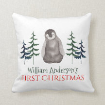 初めてのクリスマスベビーペンギン&ツパーソナライズされたリー 
