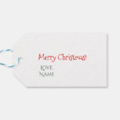 初めてのクリスマスベビーペンギン&ツリーパーソナライズされた ギフトタグ (裏面横)