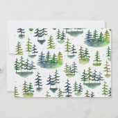 初めてのクリスマスベビーペンギン&ツリーパーソナライズされた シーズンカード (裏面)