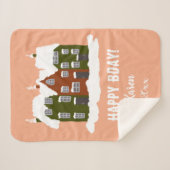 初めてのクリスマスベビーホリモダンデイ シェルパブランケット (正面(横))