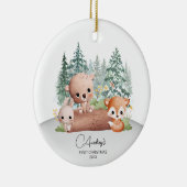 初めてのクリスマスベビー名オーナメント セラミックオーナメント (右)