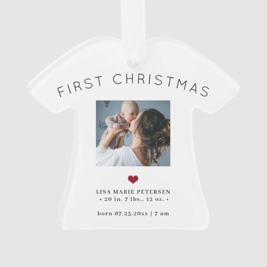 初めてのクリスマスベビー名誕生統計2枚 オーナメント (裏面)