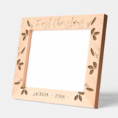 初めてのクリスマスベビー名 レーザー彫刻フレーム (左)