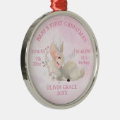 初めてのクリスマスベビー詳細鹿 メタルオーナメント (右)