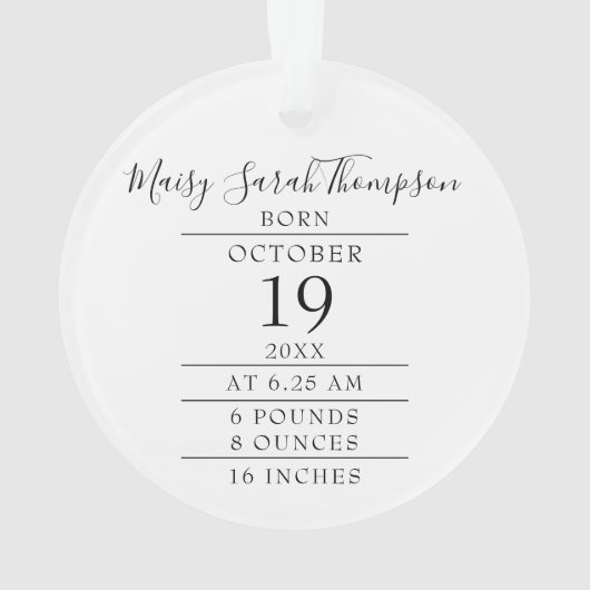 初めてのクリスマスベビー誕生統計の写真 オーナメント